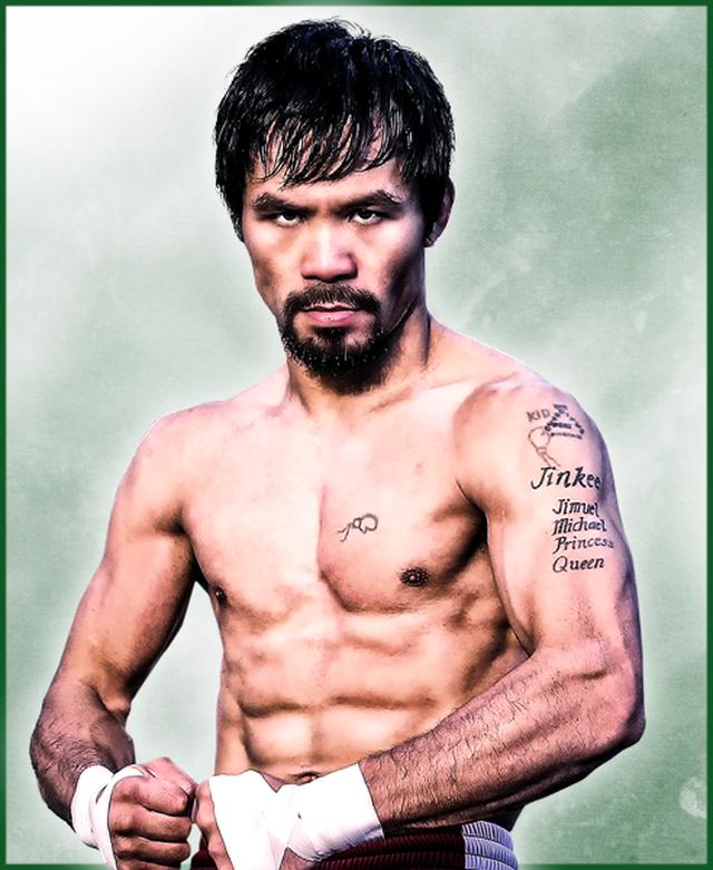 Manny Pacquiao boxing glove tattoo