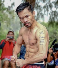 Manny Pacquiao’s ink began with a boxing glove