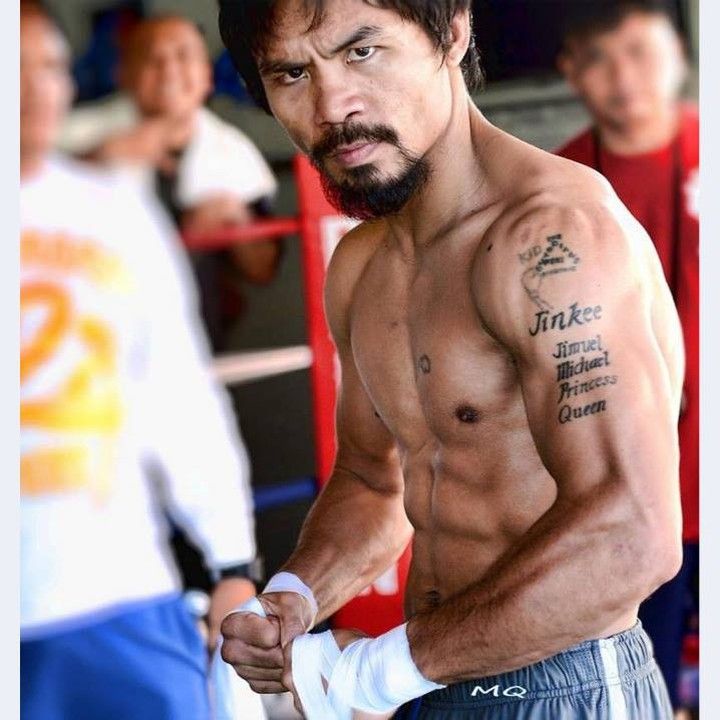 Manny Pacquiao shoulder tattoos
