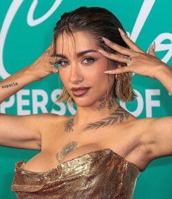 María Becerra Tattoos: Dothraki Chest Ink, Leaf Collarbone Work and Los del Espacio