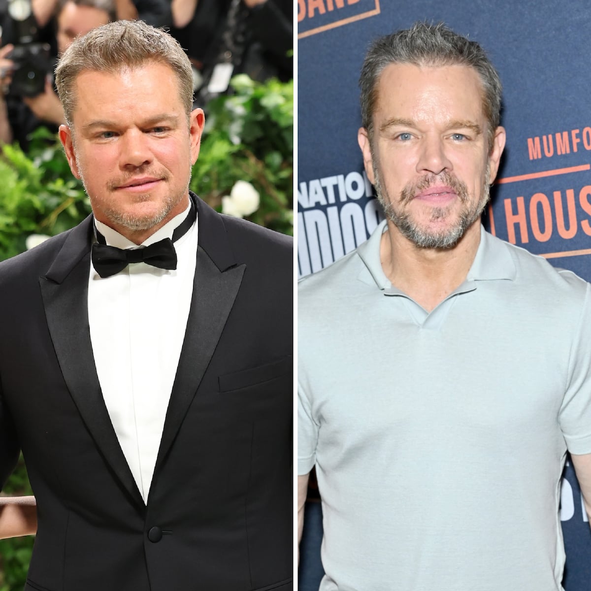 Matt Damon in a contextual photograph: Matt Damon public-image context, not tattoo evidence; not tattoo evidence