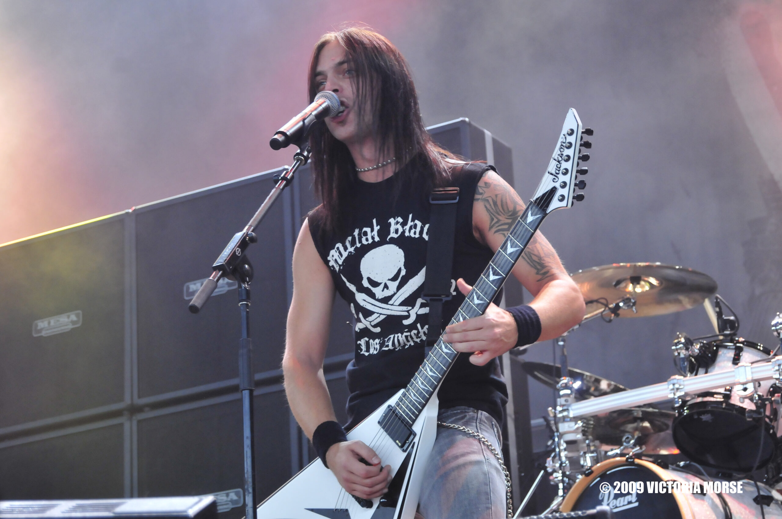 Matt Tuck arm tattoos with guitar