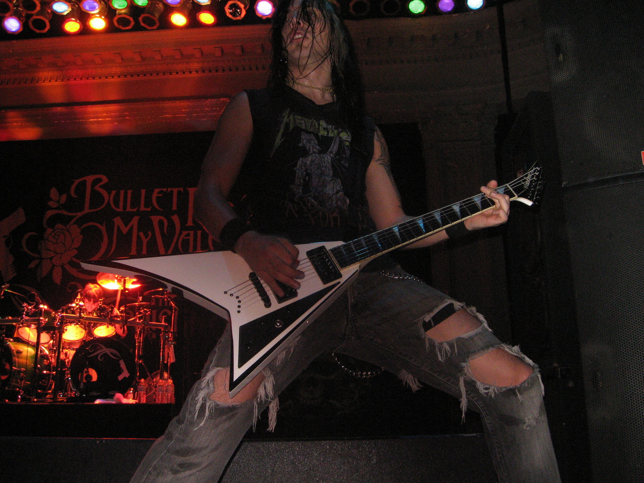 Matt Tuck tattoos on stage