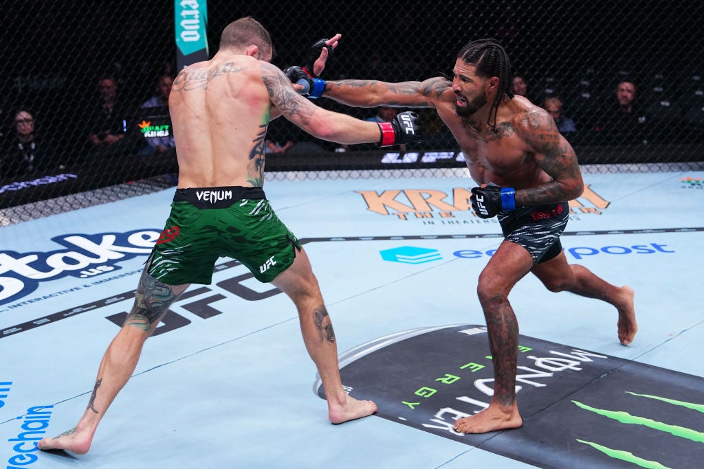 Max Griffin tattoos: The dark artwork on his left arm and lower leg