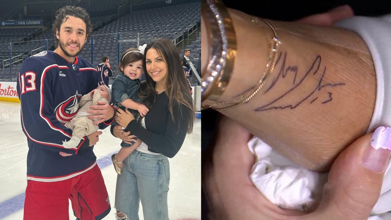 Meredith Gaudreau tattoos: Johnny signature tattoo reference