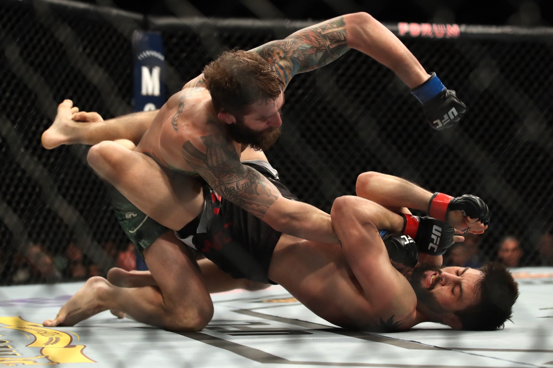 Michael Chiesa tattoos: The praying hands tattoo on his right shoulder