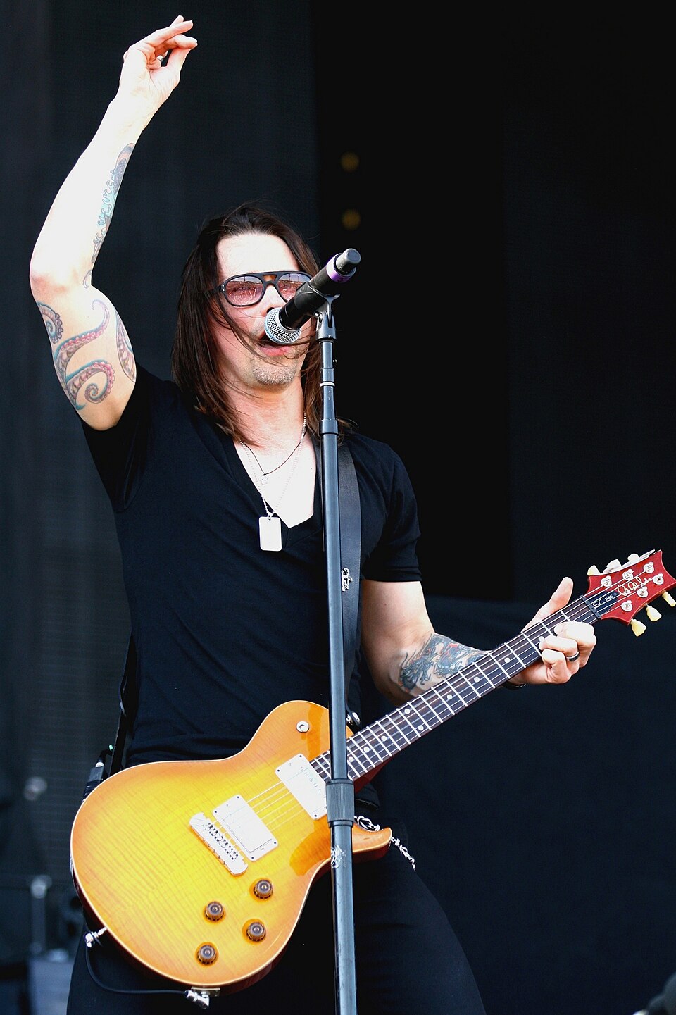 Myles Kennedy right arm tattoos