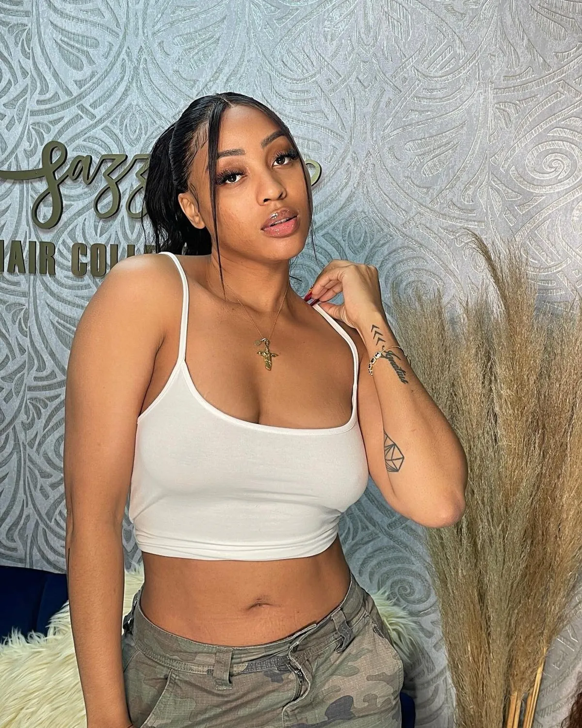 Nadia Nakai in a contextual photograph: Nadia Nakai placement context, not tattoo evidence; not tattoo evidence