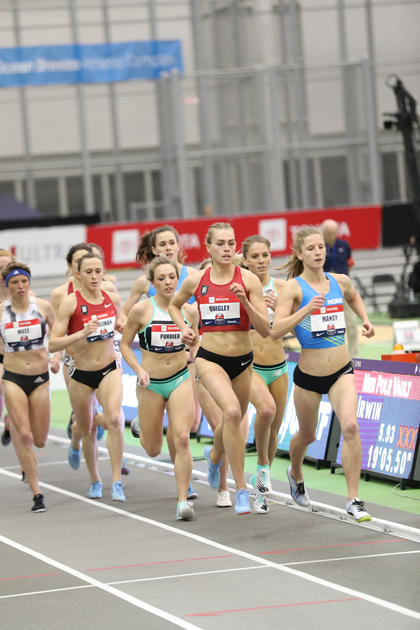 Nikki Hiltz Separate 2019 competition view confirming visible tattoo placement while Hiltz runs Nikki Hiltz tattoos: Separate 2019 competition view confirming visible tattoo placement while Hiltz runs