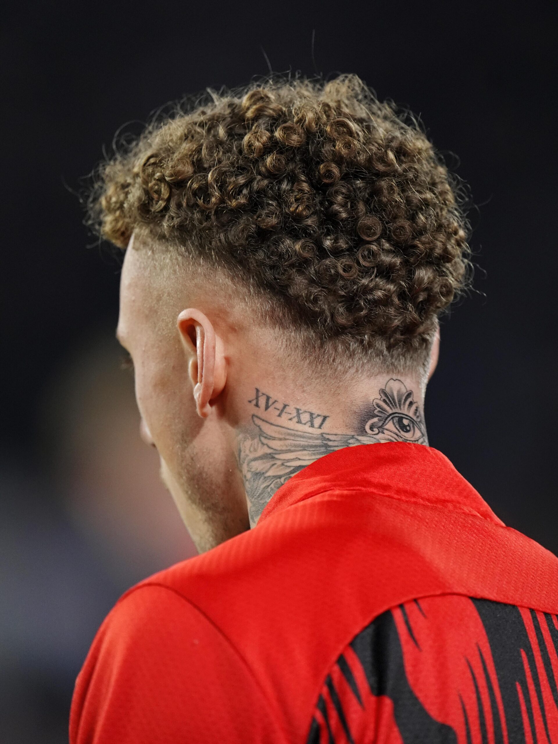 Noa Lang Neck lettering and upper-neck placement Noa Lang tattoos: Neck lettering and upper-neck placement