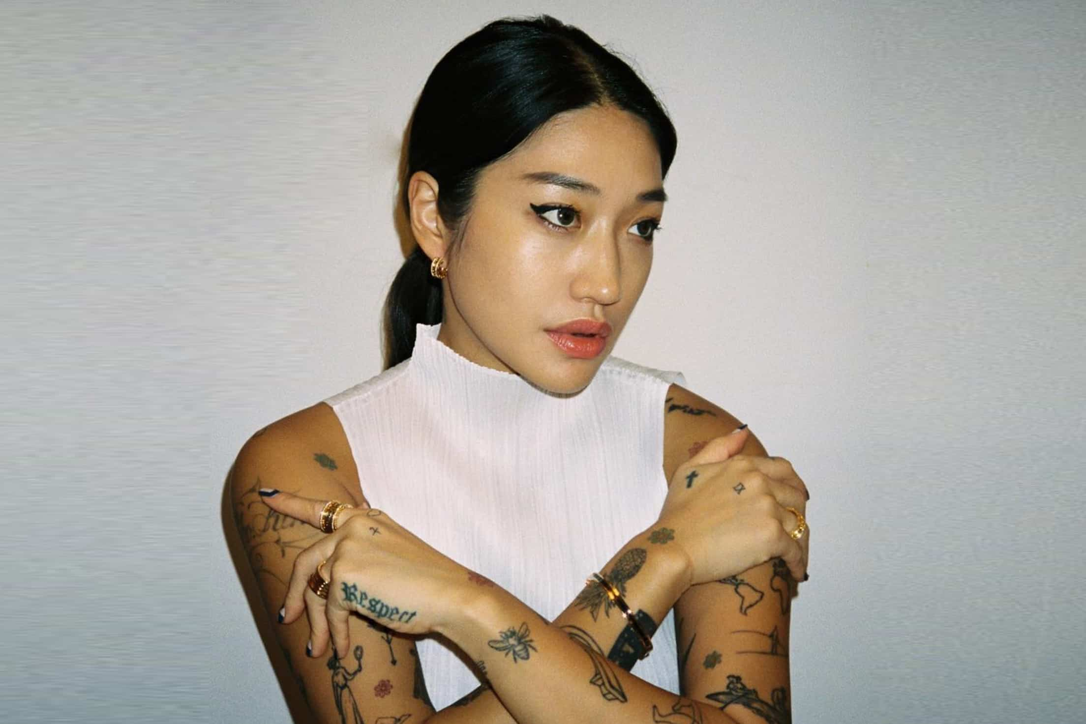 Peggy Gou's arm tattoos Peggy Gou tattoos: inline