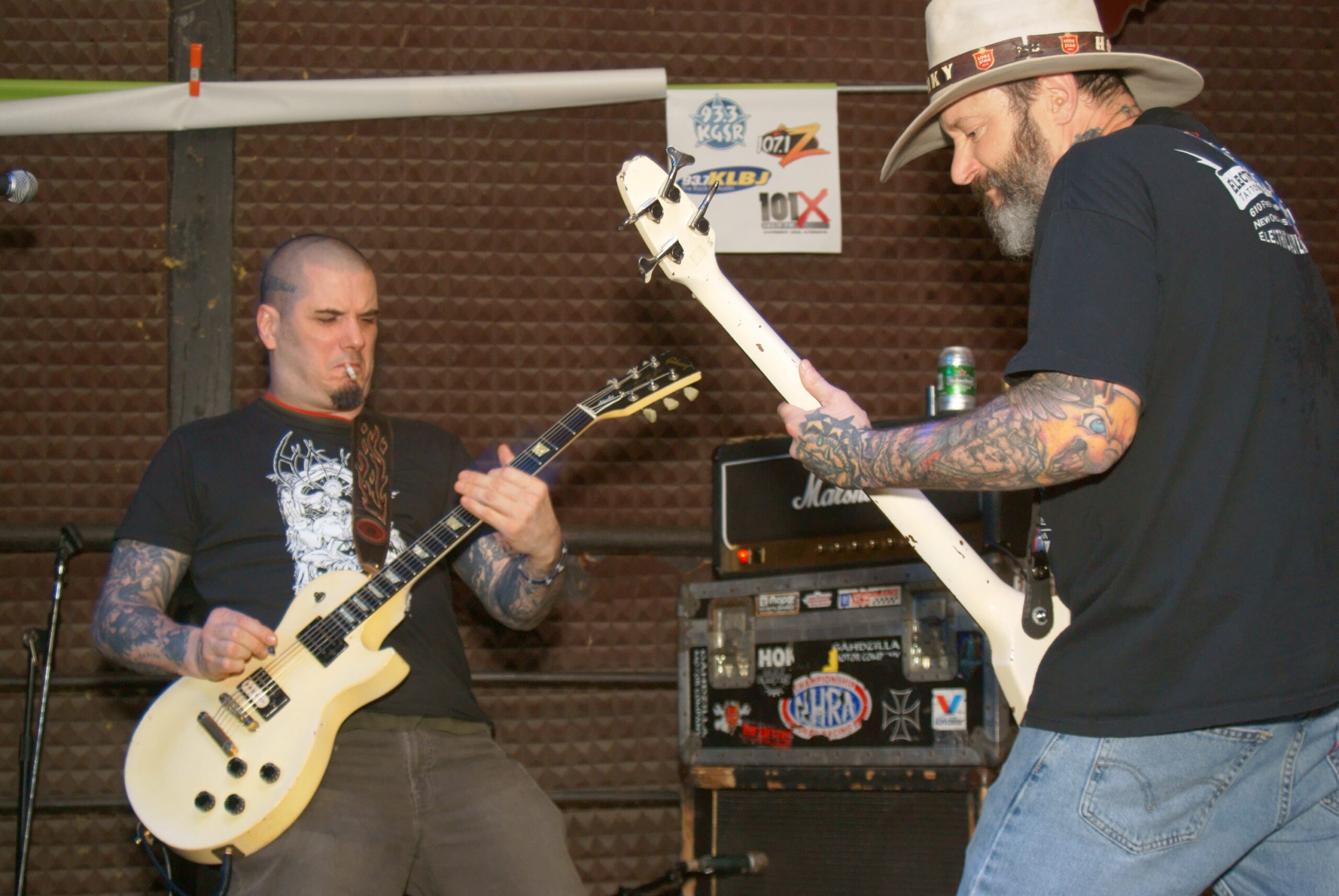Phil Anselmo tattoo sleeves during a rehearsal photo