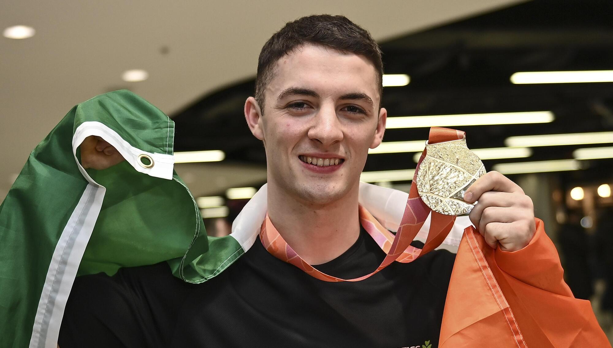 Rhys McClenaghan portrait: medal celebration identity reference