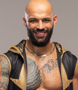 Ricochet Tattoos: Full Sleeve, Chest Script and Wrestling Ink
