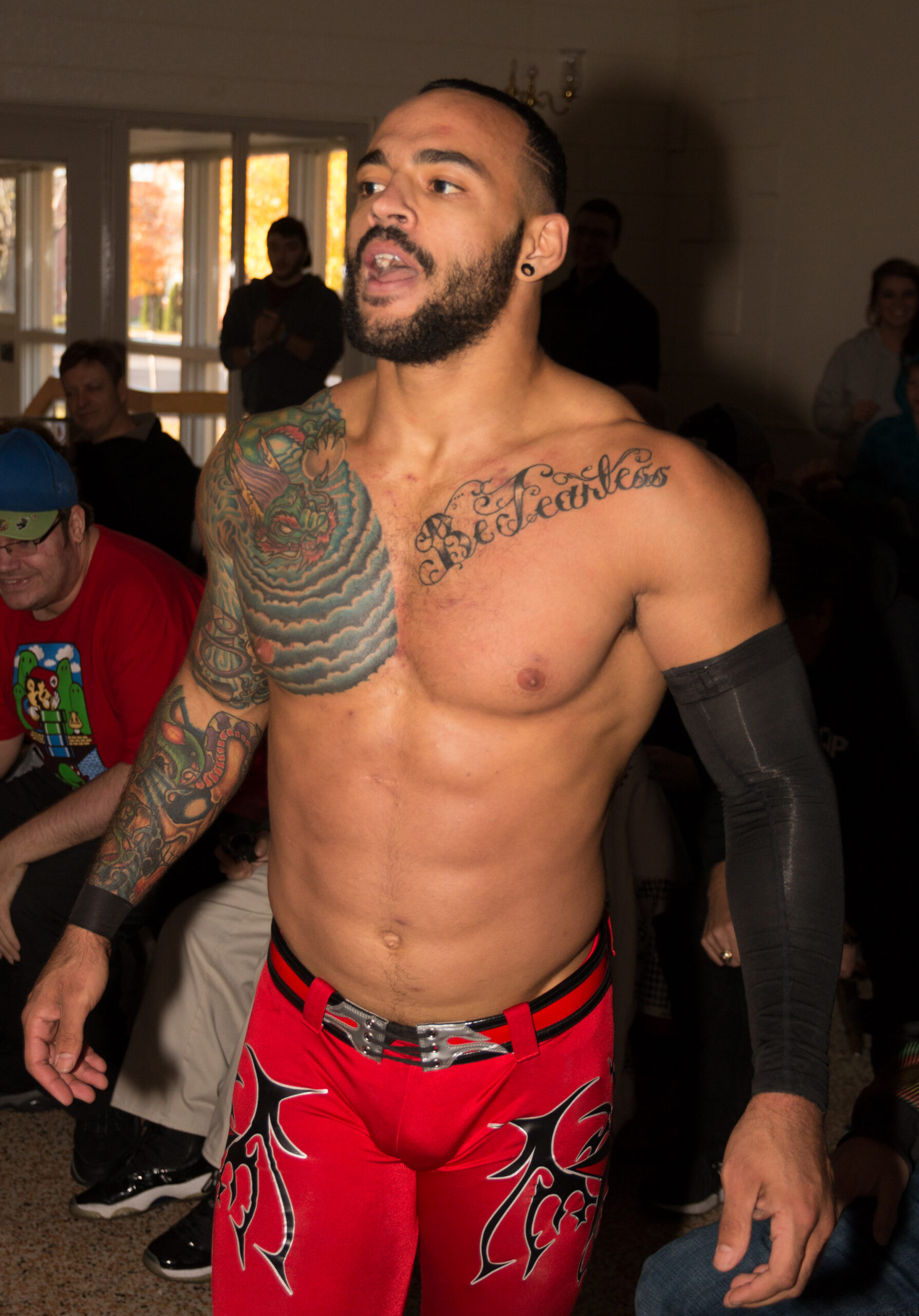 Ricochet tattoos: Older arm tattoo visibility and ring readability