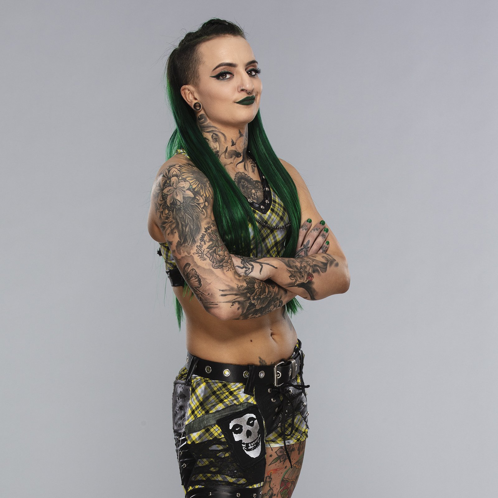 Ruby Soho tattoos: right-arm floral sleeve