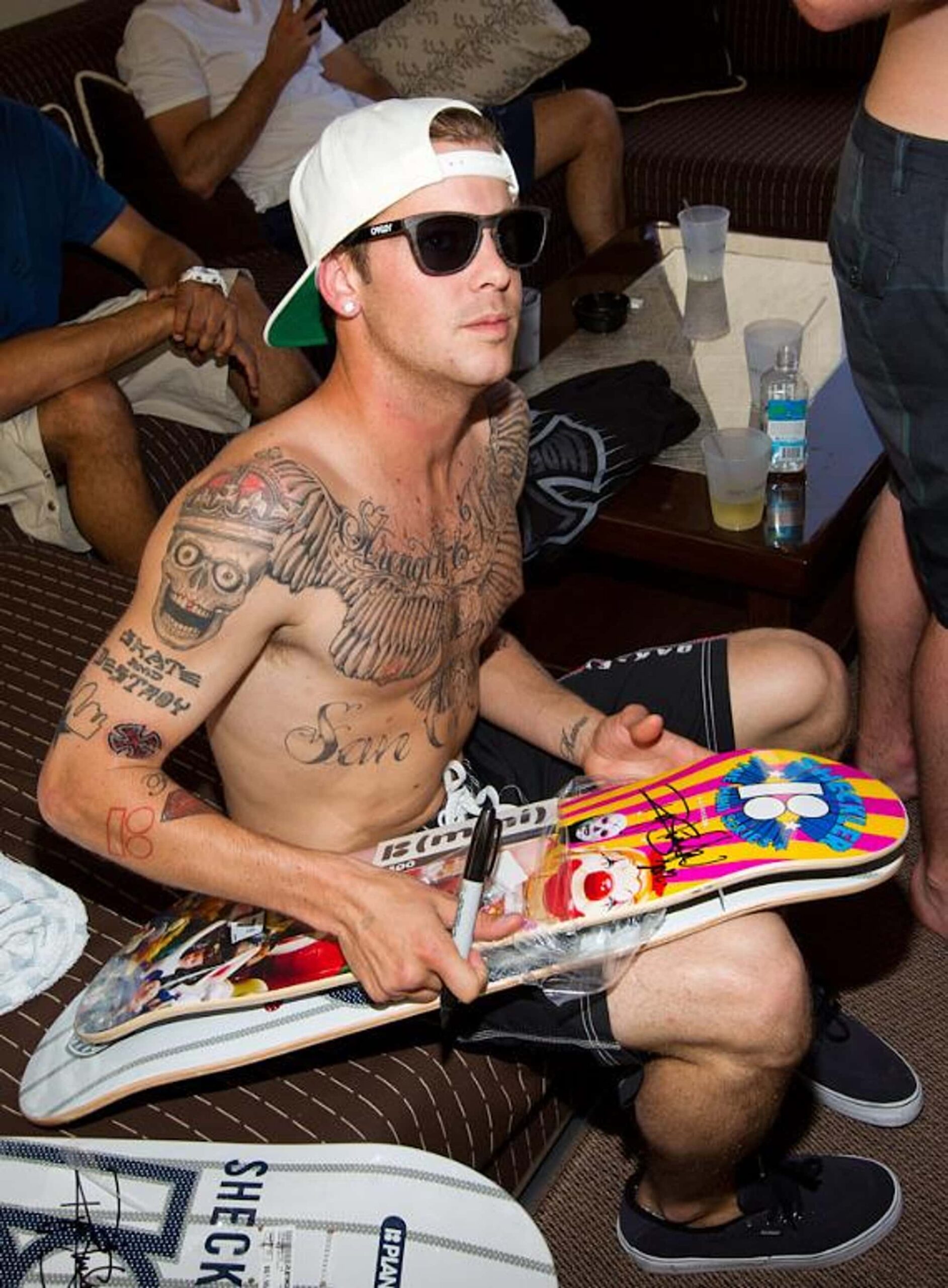 Ryan Sheckler Skate and Destroy arm tattoo