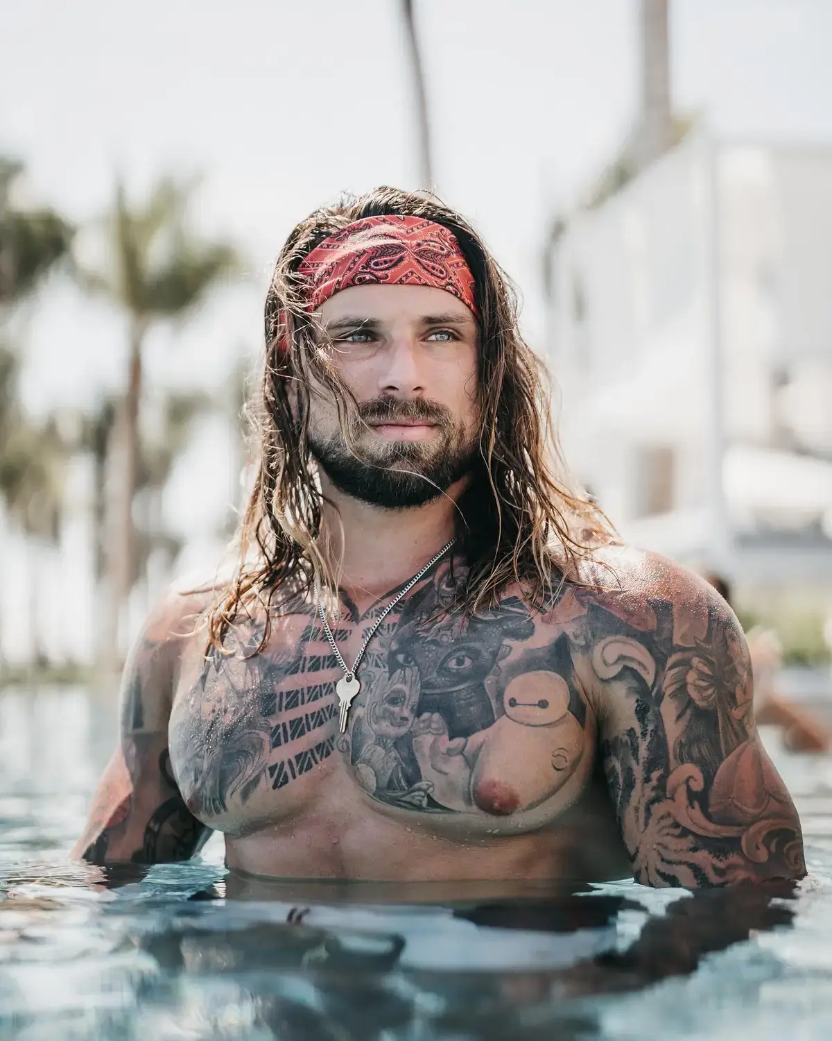 Ryan Stacks tattoos: inline tattoo photograph showing the tattooed legs and large body coverage