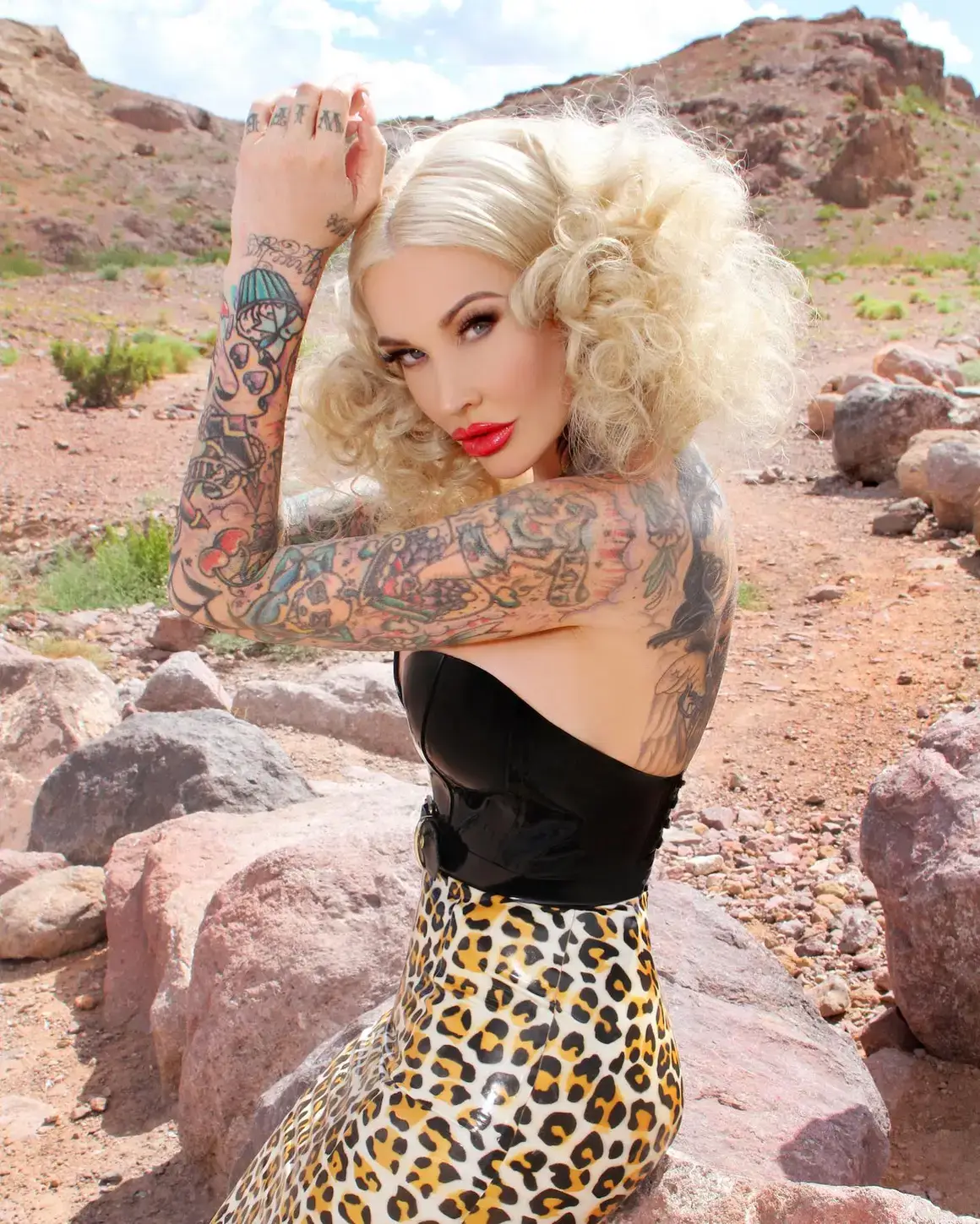 Sabina Kelley tattoos: Right arm Japanese-style sleeve