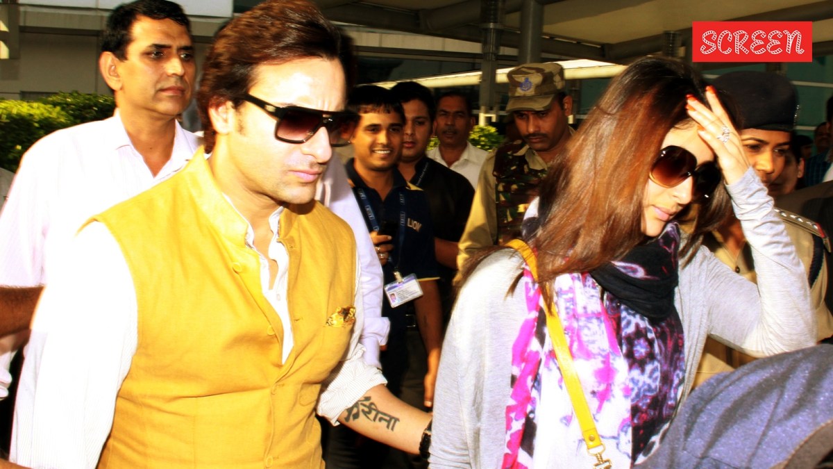 Saif Ali Khan Kareena name tattoo Saif Ali Khan tattoos: original name tattoo evidence