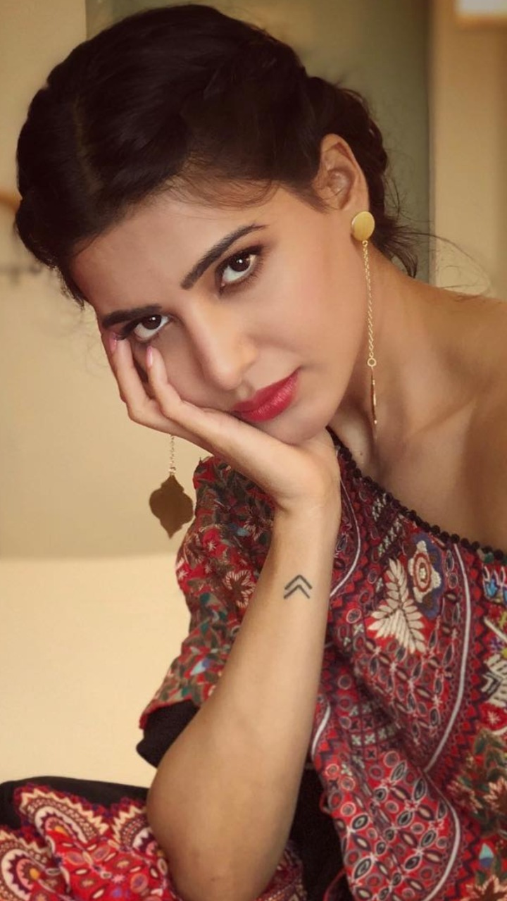 Samantha Ruth Prabhu tattoos: arrow tattoo section