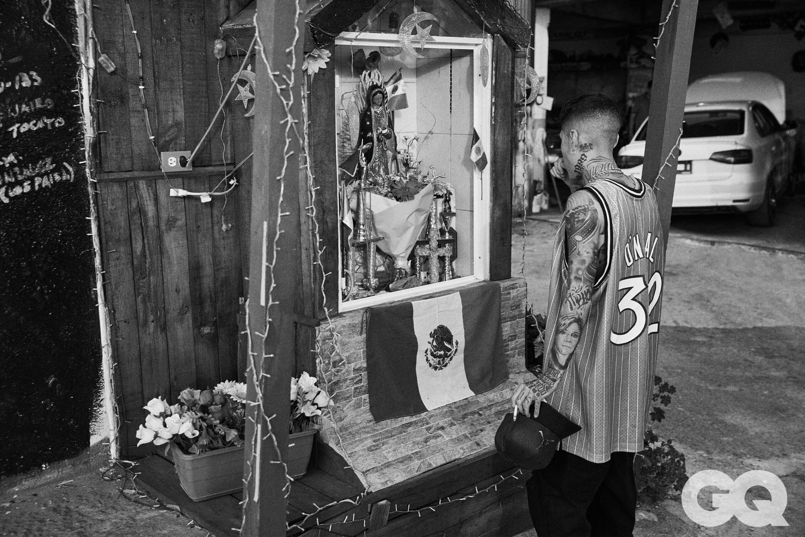 Santa Fe Klan tattoos: Portraits of family and people close to him
