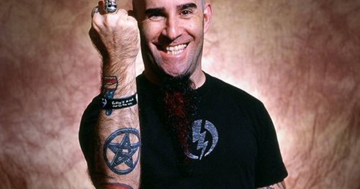 Scott Ian raised forearm tattoo close view