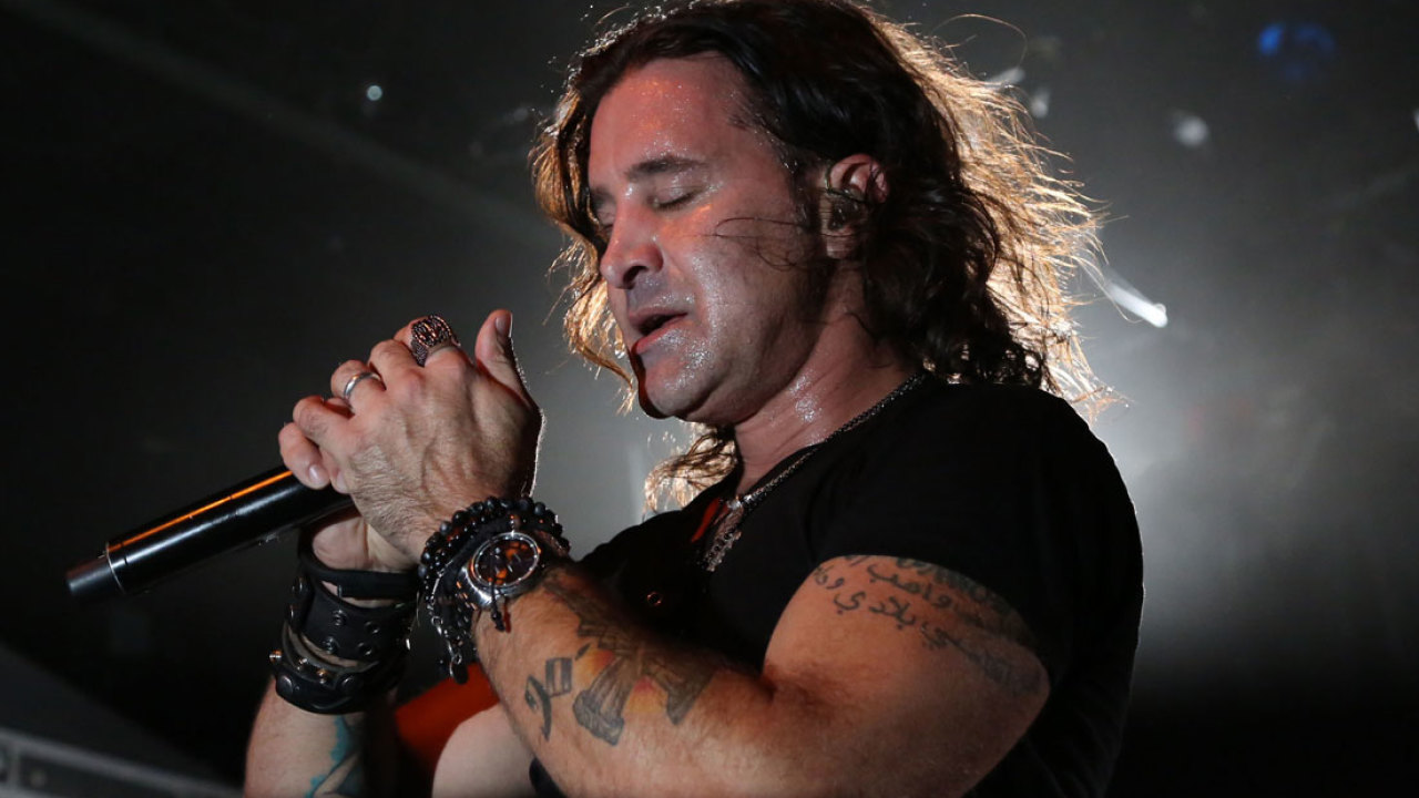 Scott Stapp stage forearm tattoos