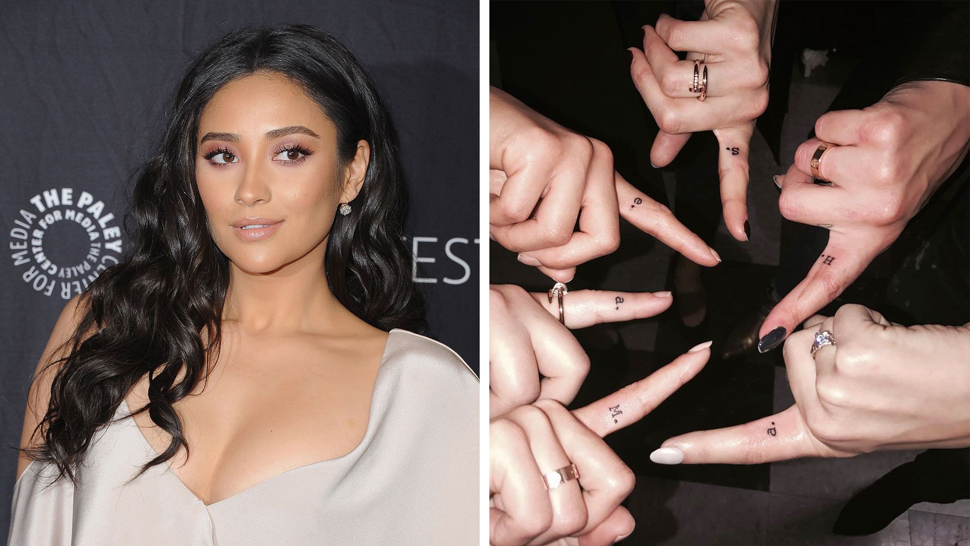 Shay Mitchell tattoos: Shay Mitchell’s matching Pretty Little Liars tattoo