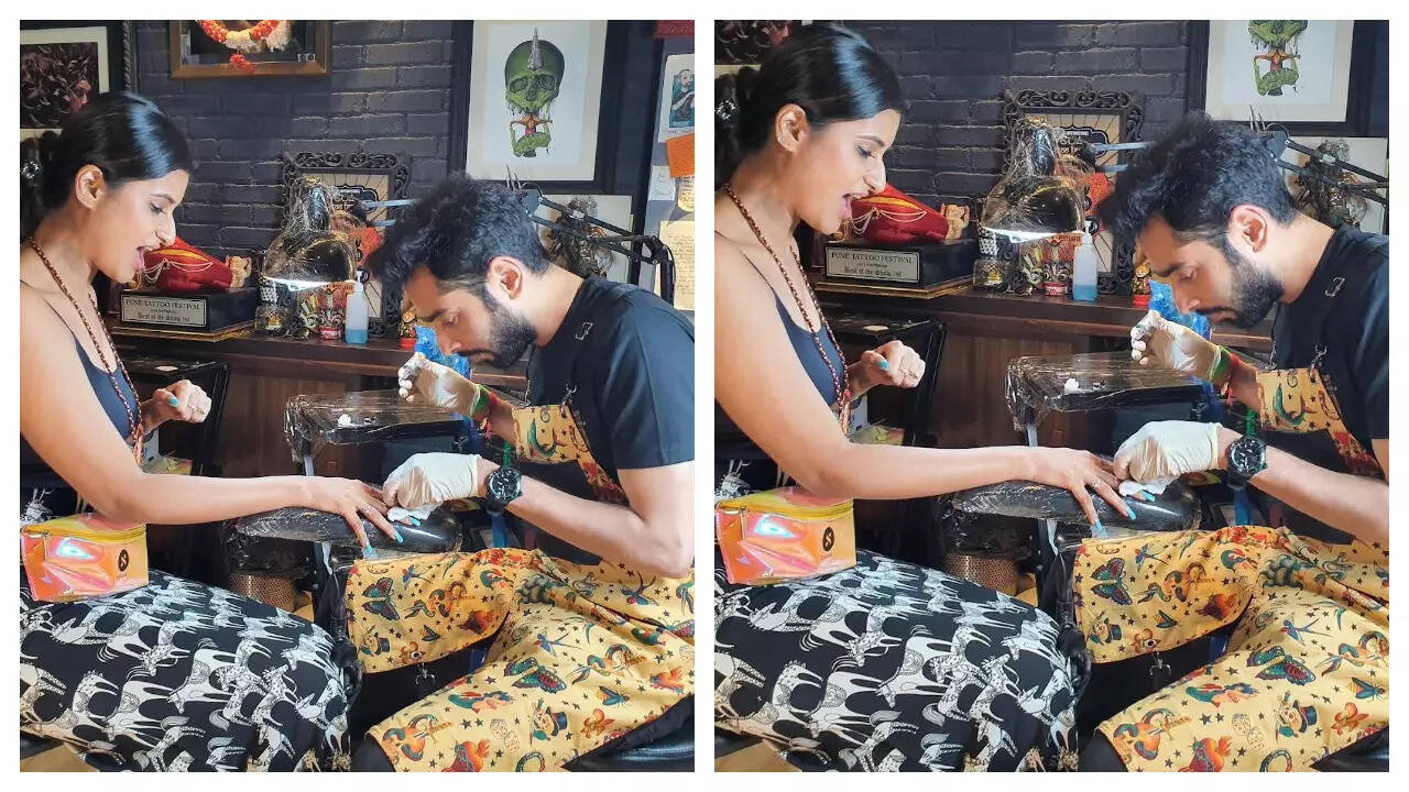 Shiwani Chakraborty tattoos: tattoo process and artist section