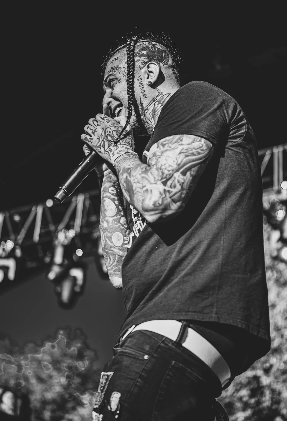 SosMula black and white arm tattoos