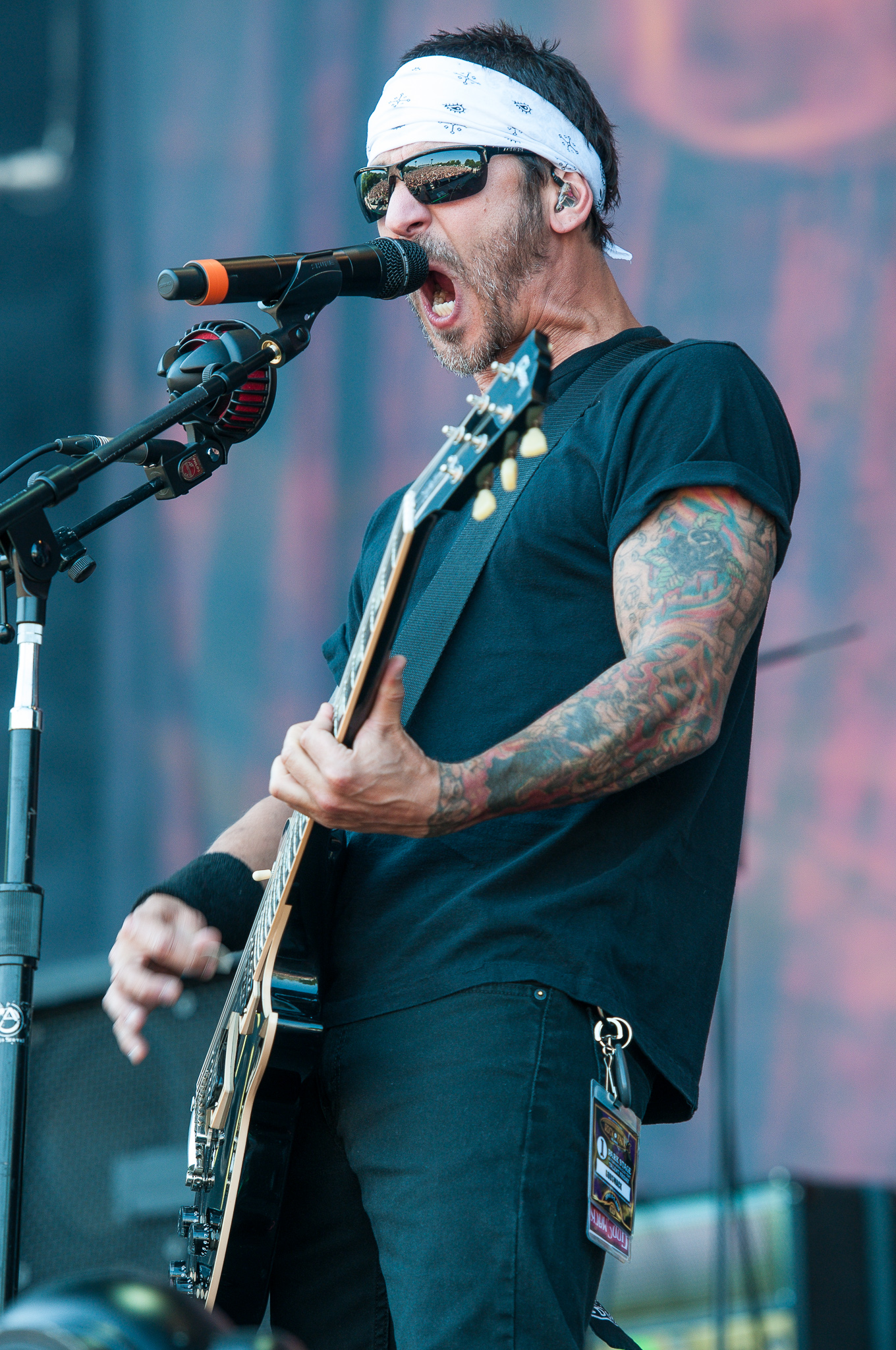 Sully Erna right arm sleeve tattoos