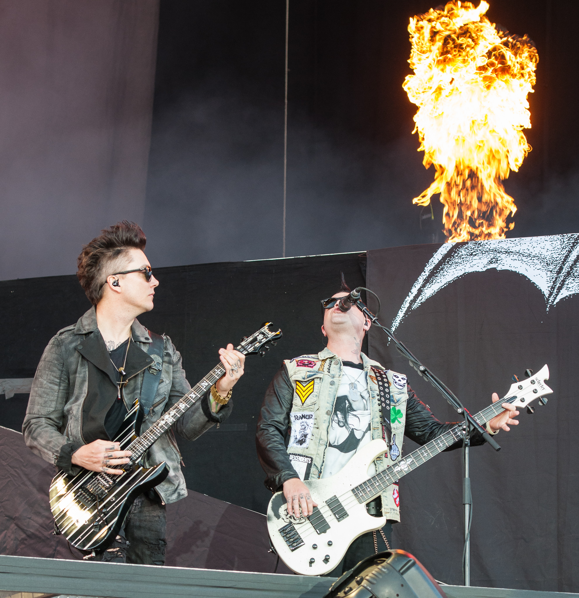 Synyster Gates wrist tattoos guitar