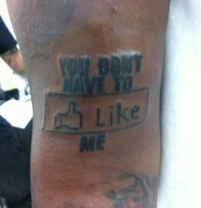 T-Pain Like Me arm tattoo
