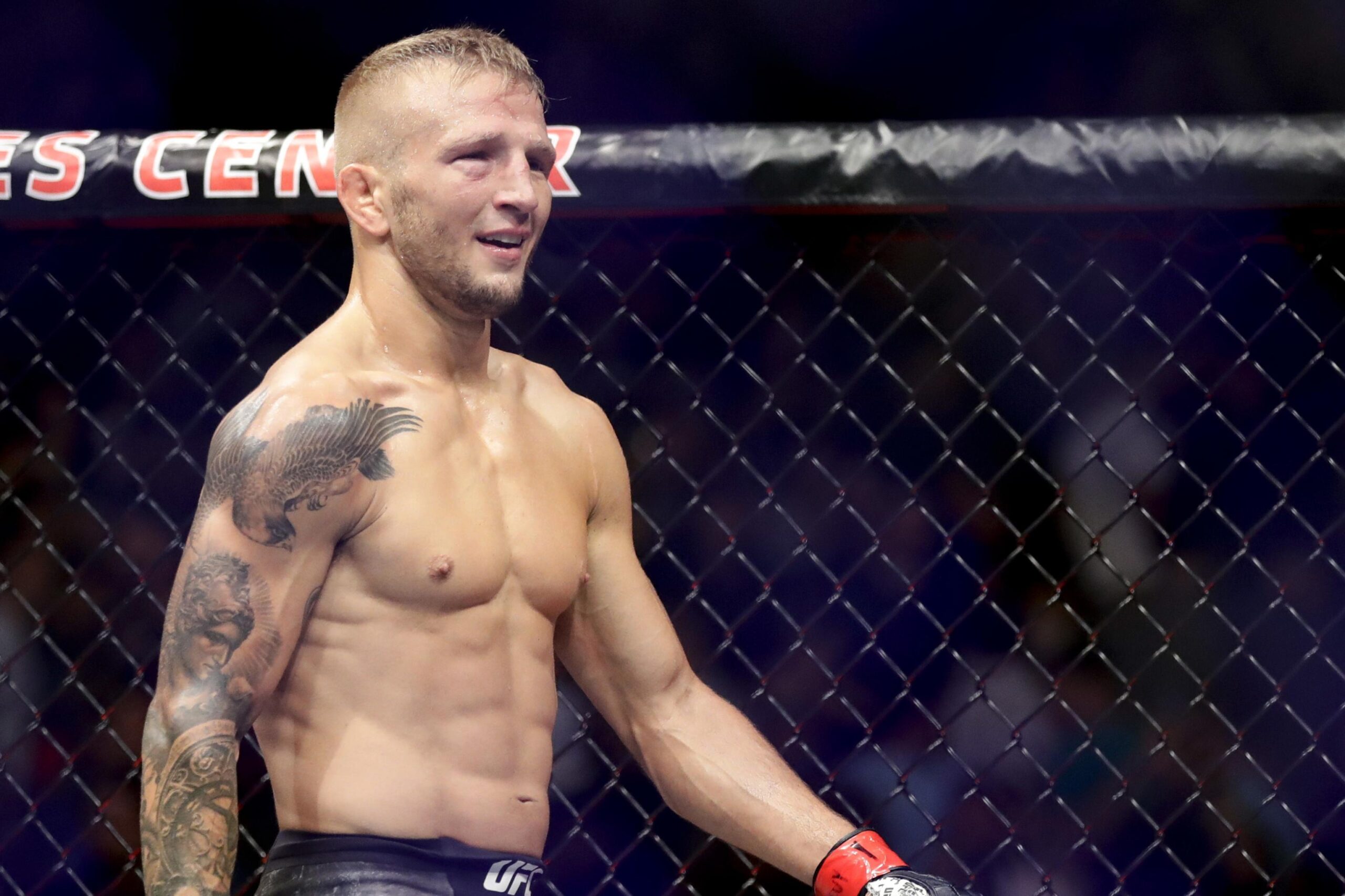 TJ Dillashaw tattoos: verified tattoo photograph