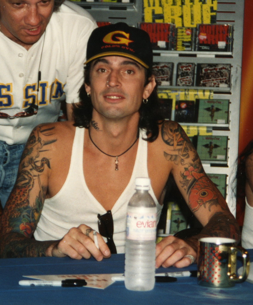 Tommy Lee full arm tattoos