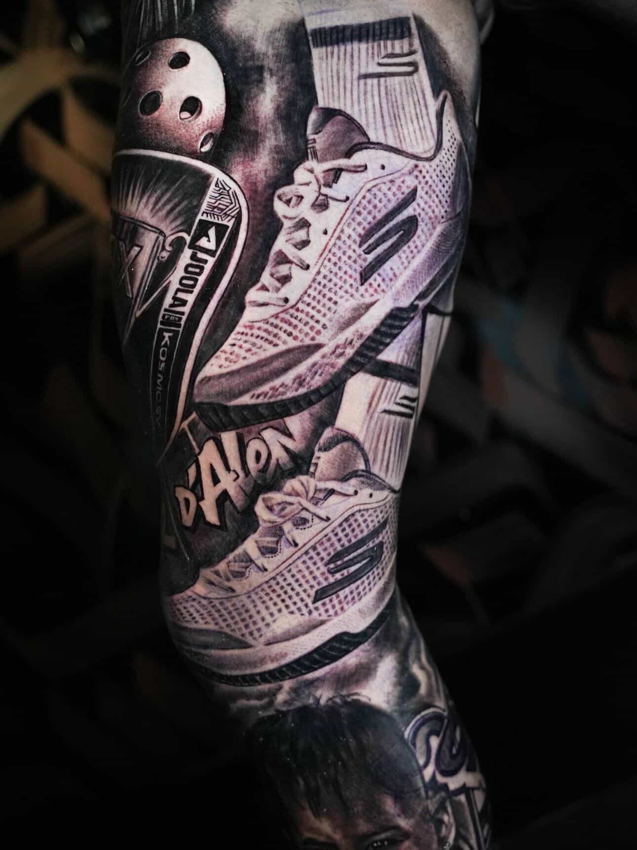 Tyson McGuffin tattoos: Inline genuine tattoo photograph