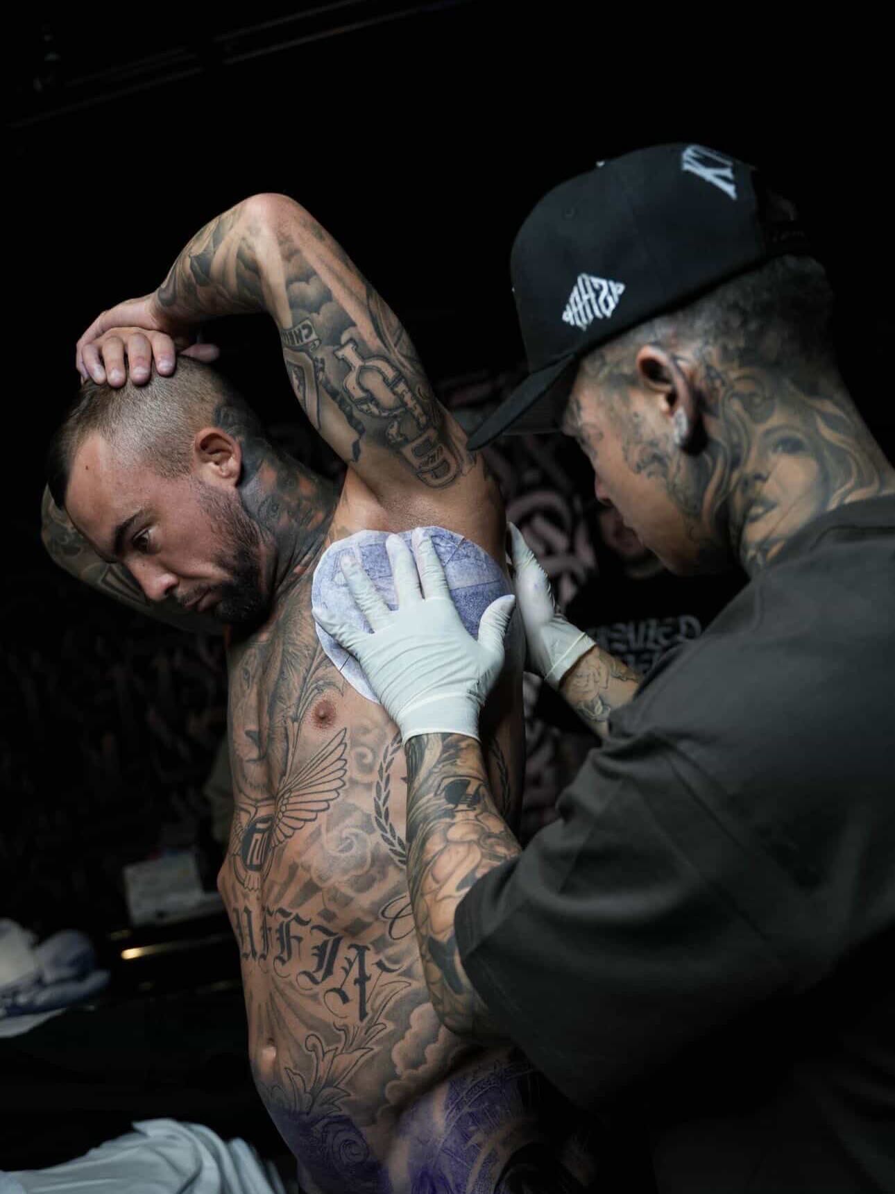 Tyson McGuffin tattoos: Inline genuine tattoo photograph