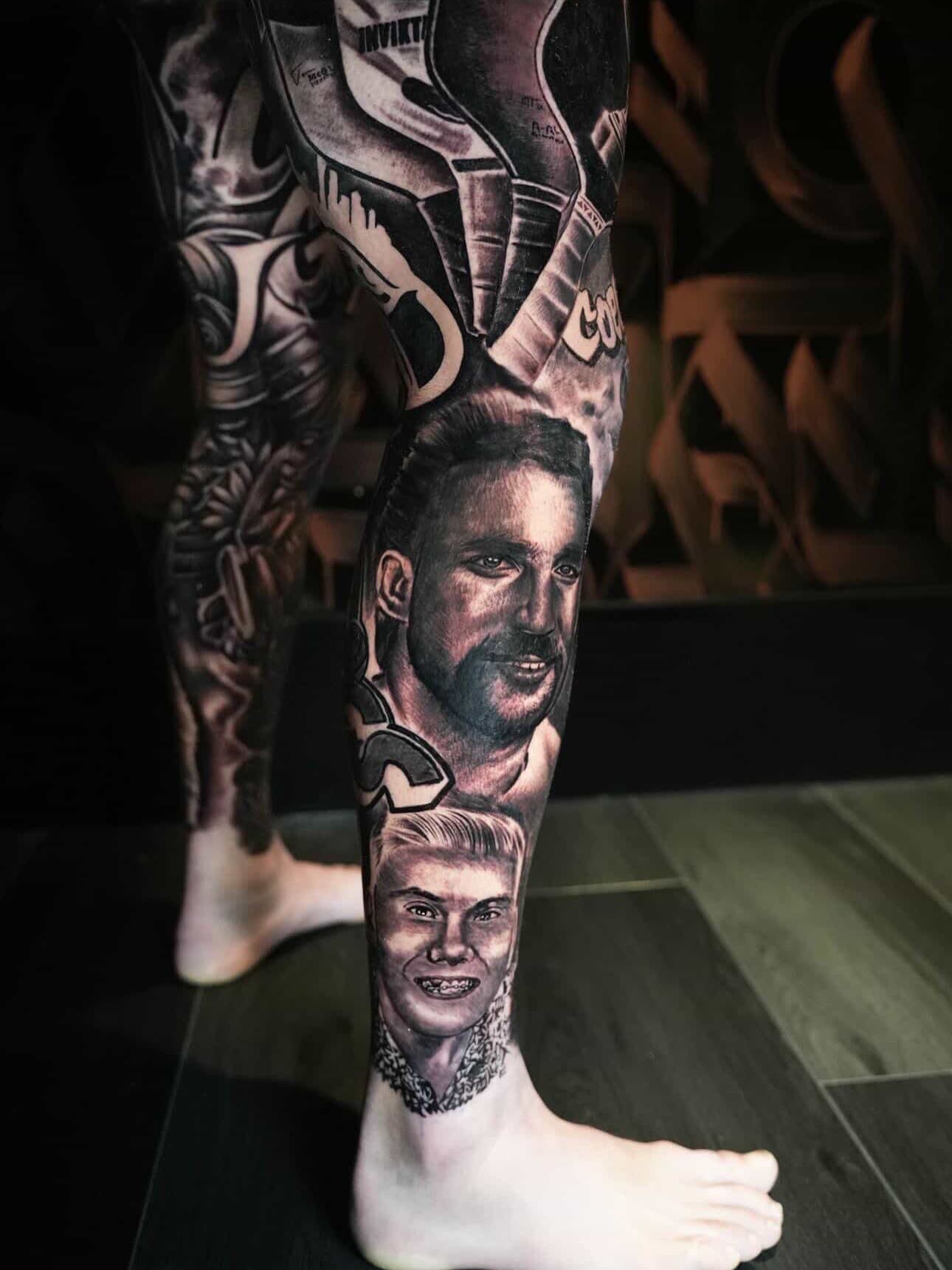 Tyson McGuffin tattoos: Inline genuine tattoo photograph