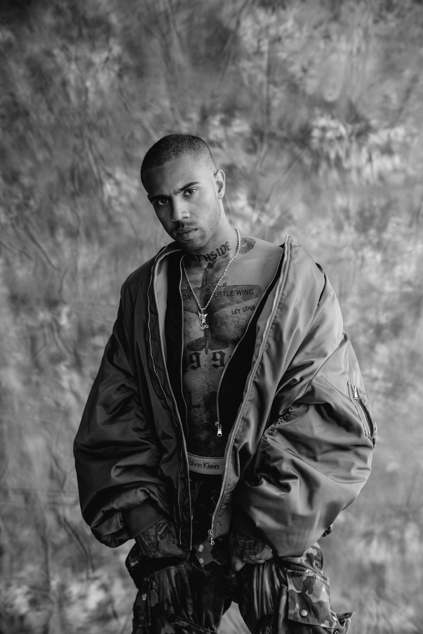 Vic Mensa tattoos: Vic Mensa tattoo photograph