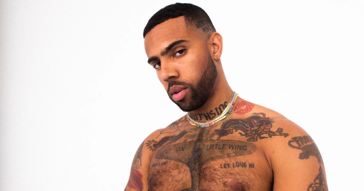 Vic Mensa tattoos: Vic Mensa tattoo photograph