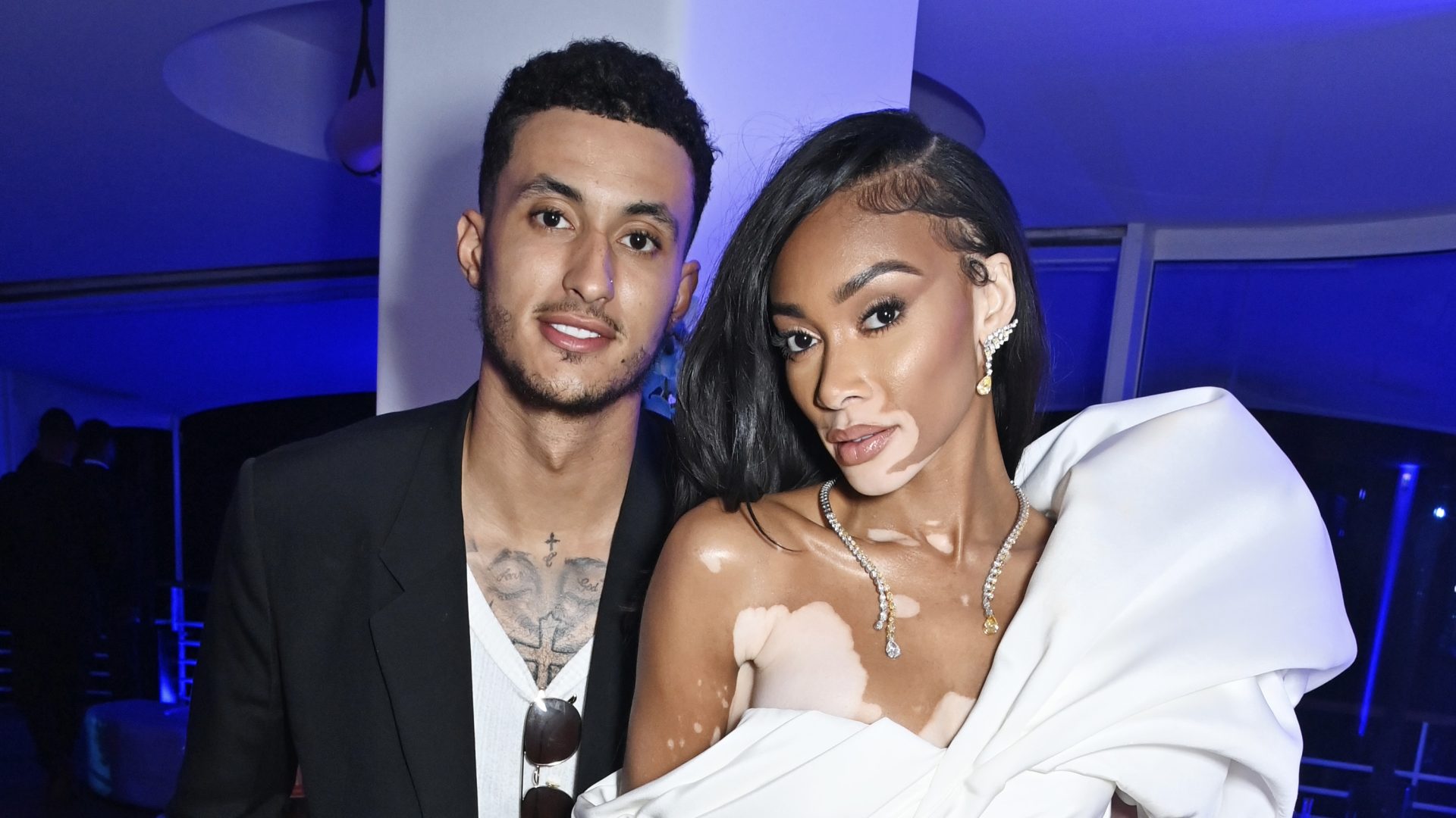 Winnie Harlow in a contextual photograph: Inline contextual photo; not tattoo evidence; not tattoo evidence