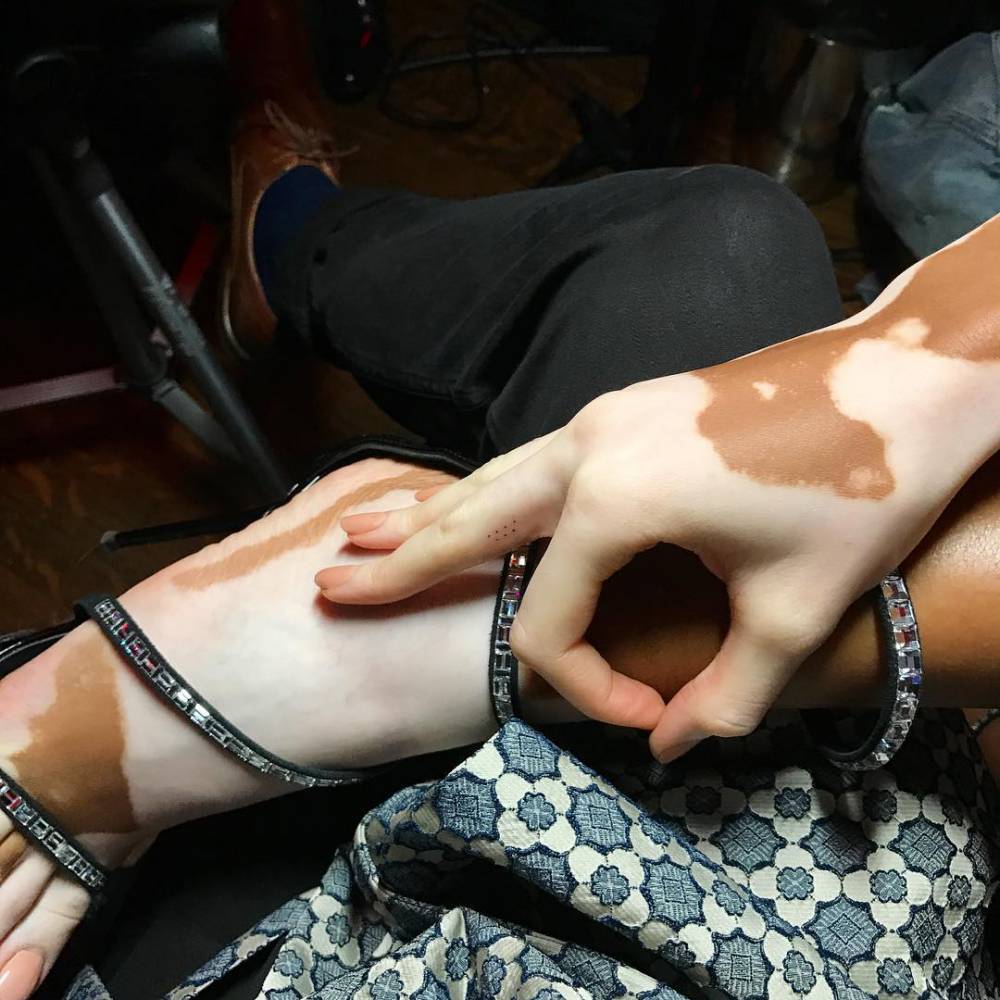 Winnie Harlow tattoos: Inline tattoo evidence
