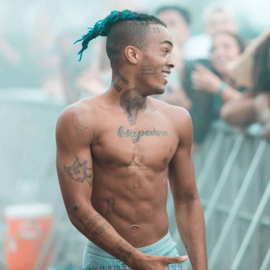 XXXTentacion ankh cross tattoo