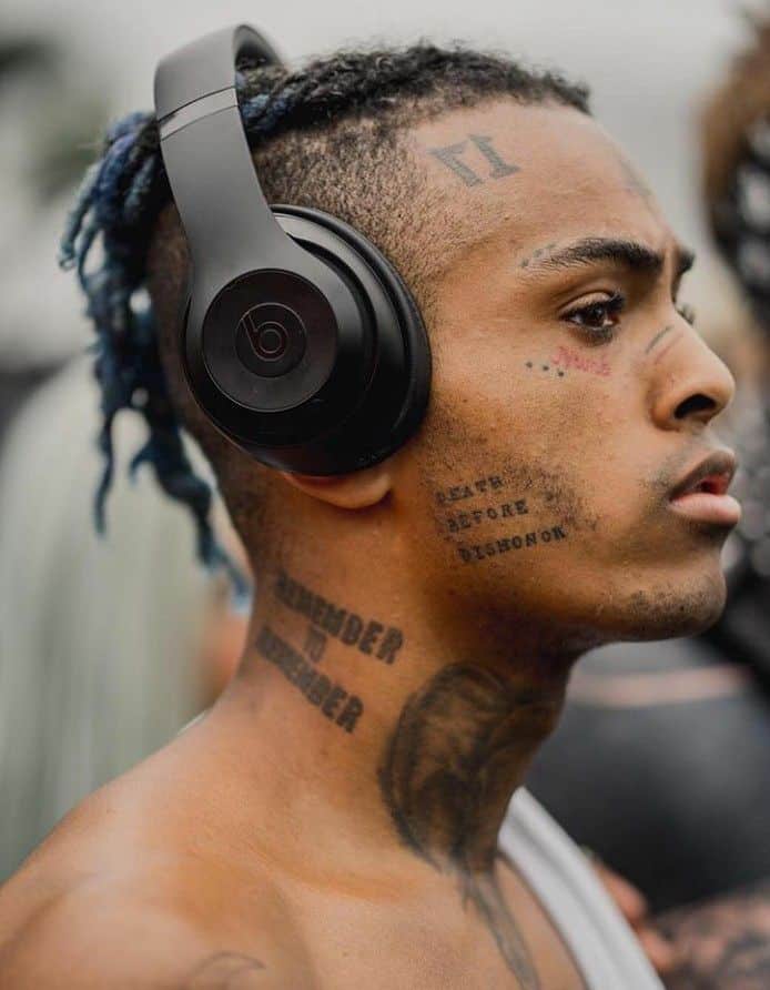 XXXTentacion three dots tattoo