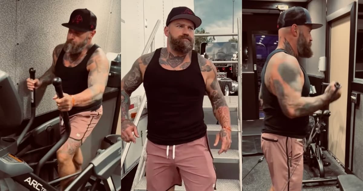 Zac Brown chest and arm tattoos